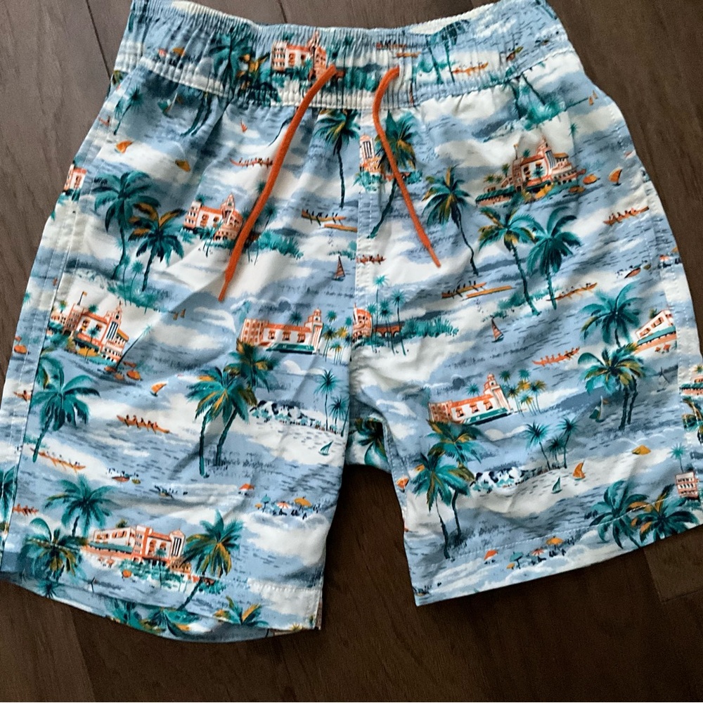 CrewCuts Sz 10 Boys Swim Trunks Swim Shorts JCrew J.Crew Swimsuit EUC